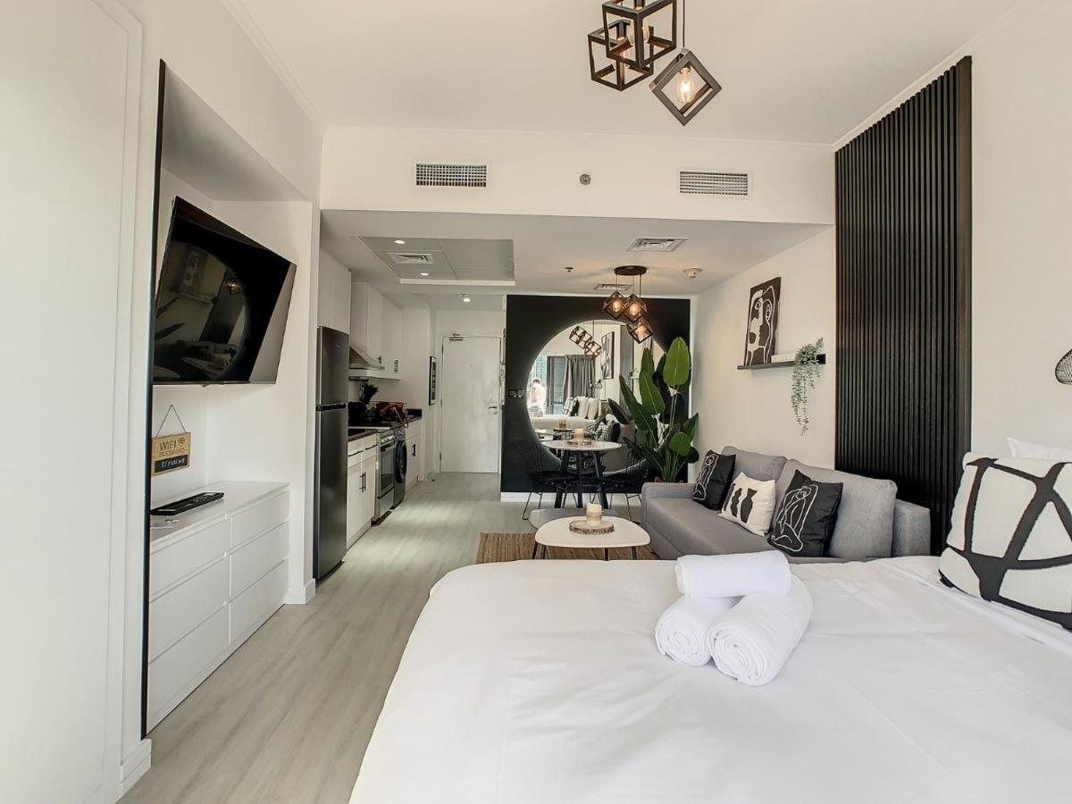 Luxury Modern Studio In Jlt With Amazing View & Rooftop Pool - Sleeps 3 迪拜 外观 照片